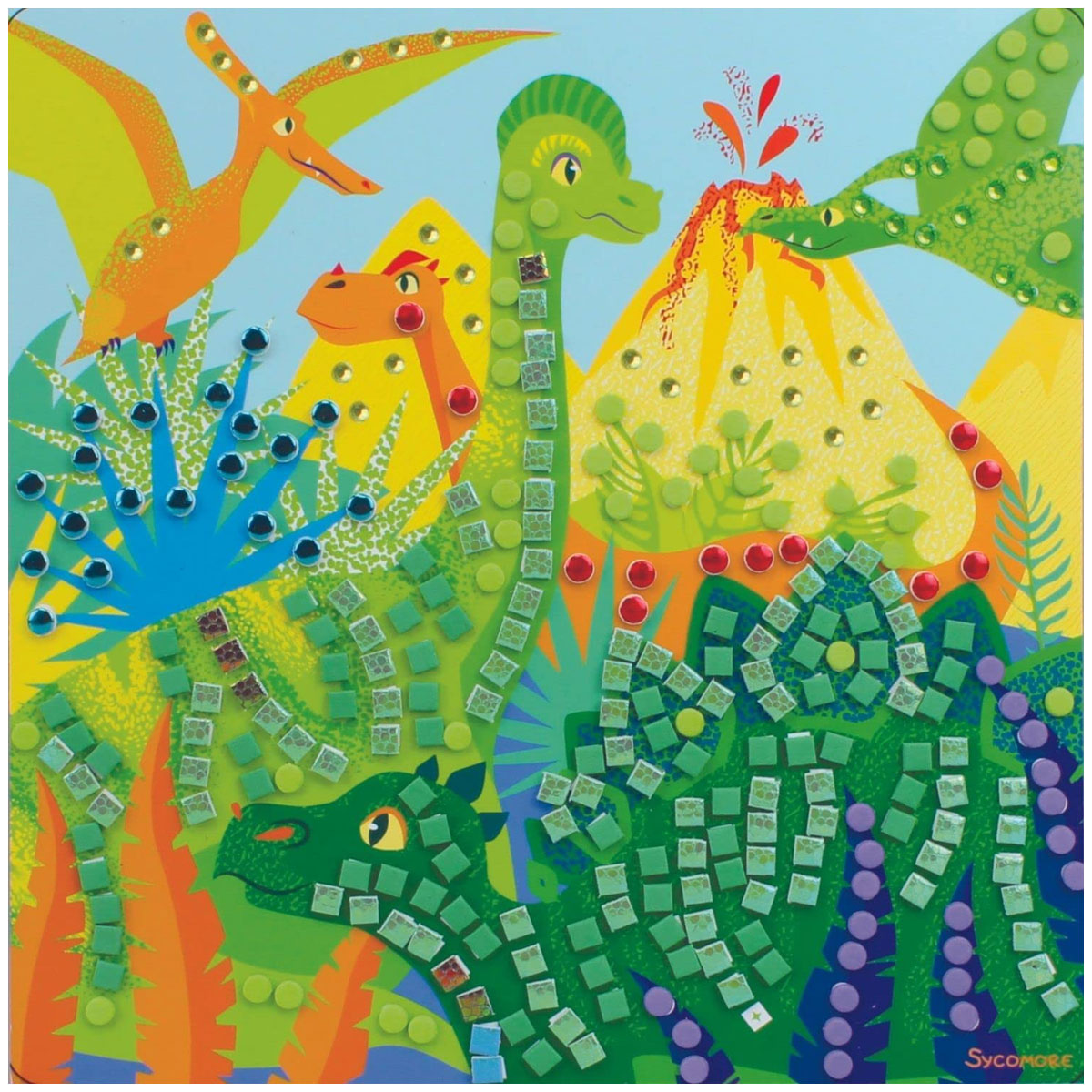 Аппликация Динозавры Sycomore - миниатюра 6