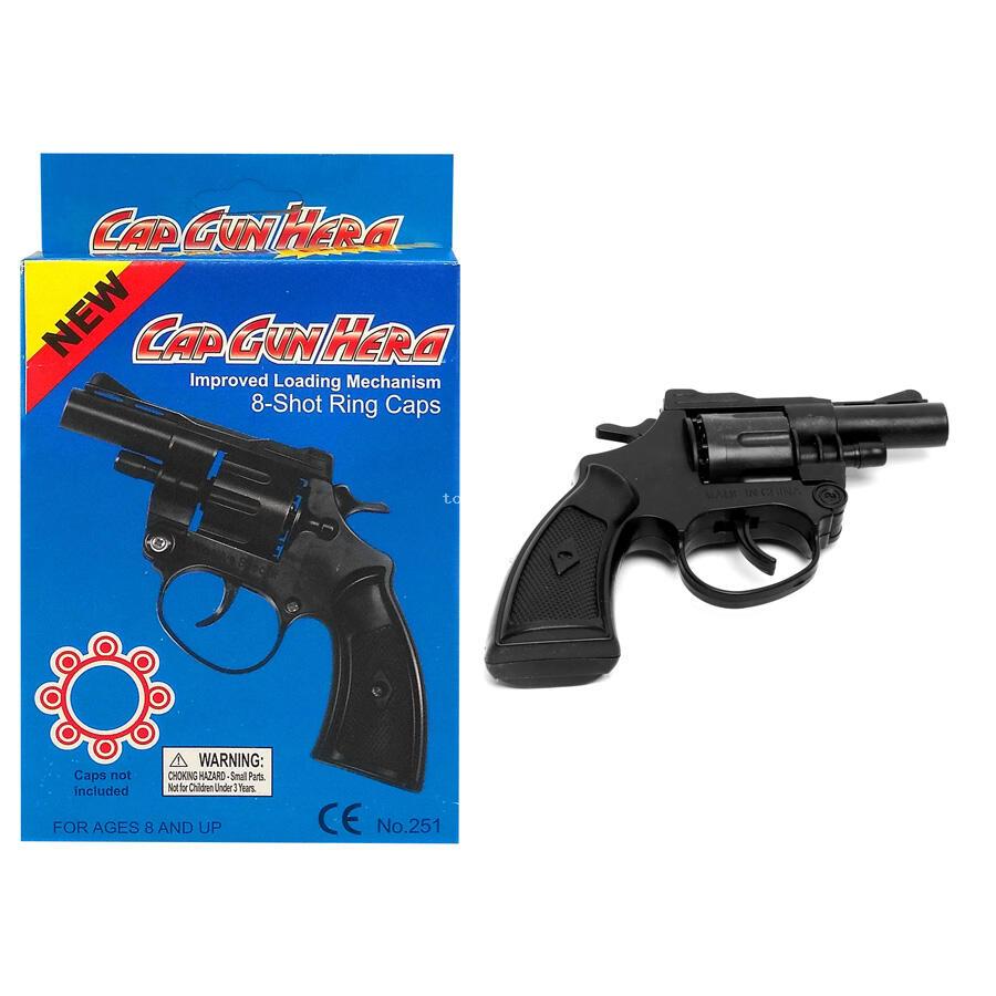 Револьвер с пистонами 8 зарядов в/к - фото 1