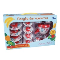 Посуда набор красн. металл. 15 предм. Infanta - фото 1