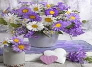 Картина стразами 40*50 Сиреневые цветы - фото 1