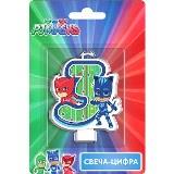Свеча цифра "3" Герои в масках - фото 1