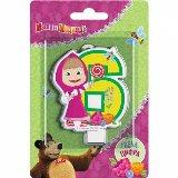  Свеча цифра "6" МиМ - фото 1