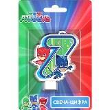 Свеча цифра "7" Герои в масках - фото 1