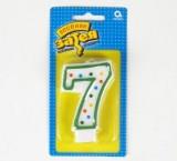 Свеча цифра "7" 7,6см - фото 1