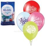 Набор шаров разноцв. 50шт. С днём рождения 30см. (12") - фото 1