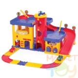  Н-р Гараж 3-х уровневый, с  дорогой и машинками 100кг+ - фото 1