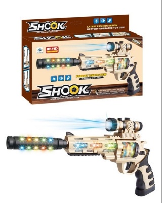 Пистолет на бат. (свет, звук) в/к - фото 1