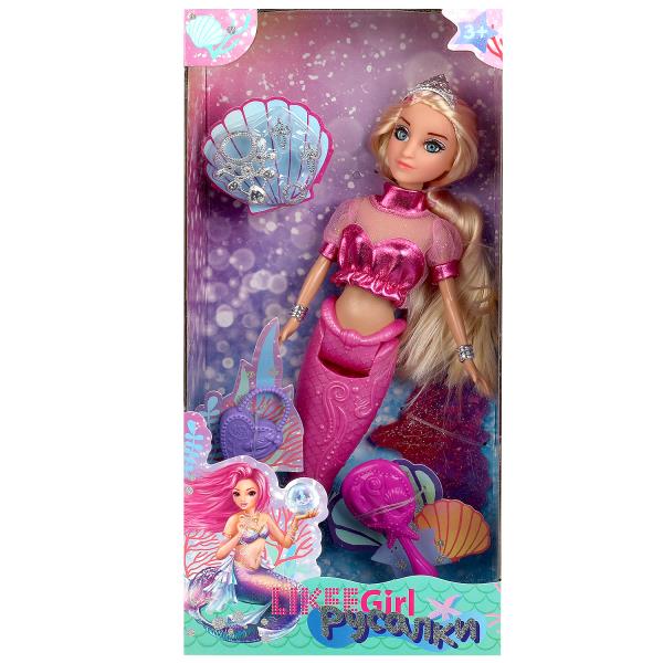 Кукла 32 см Русалка LIKEE GIRL в/к - фото 1