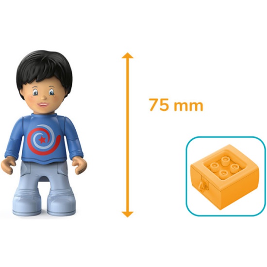 Конструктор - самолет инерционный Лео и Лупи Toddys - миниатюра 3