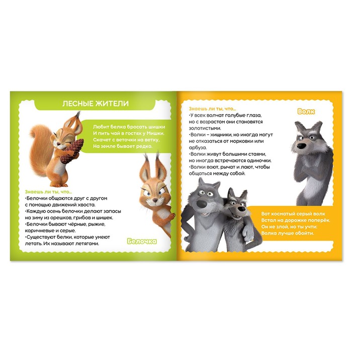 Книга Знакомимся с животными Маша и медведь - фото 1