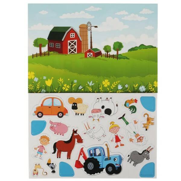 Настольная игра магнитная Синий трактор - миниатюра 2