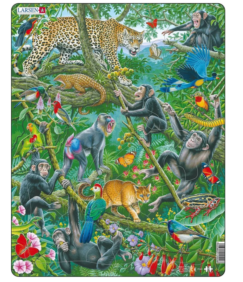 Пазл Животные Африки 32 дет. LARSEN - фото 1