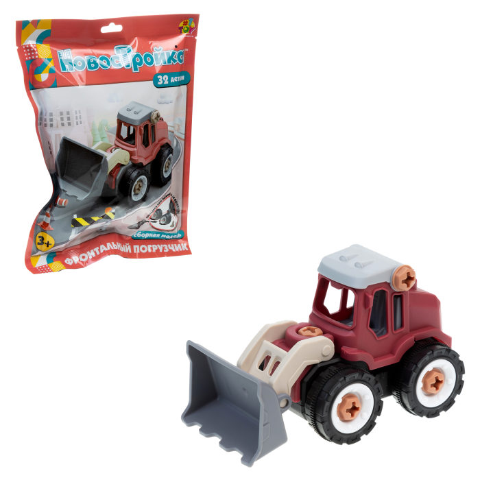 Конструктор винтовой Фронтальный погрузчик 32 дет. в/п - фото 1