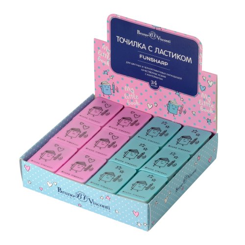 Точилка с контейнером и ластиком Книга 1 отв. Bruno Visconti (24) - миниатюра 2