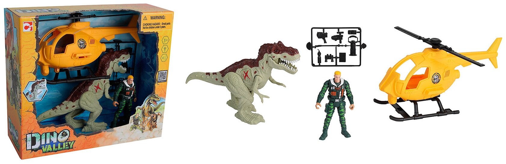 Набор Охота на Тираннозавра на вертолете Chap Mei - фото 1