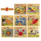  Пазл дерев. в асс. 12дет. - фото 1