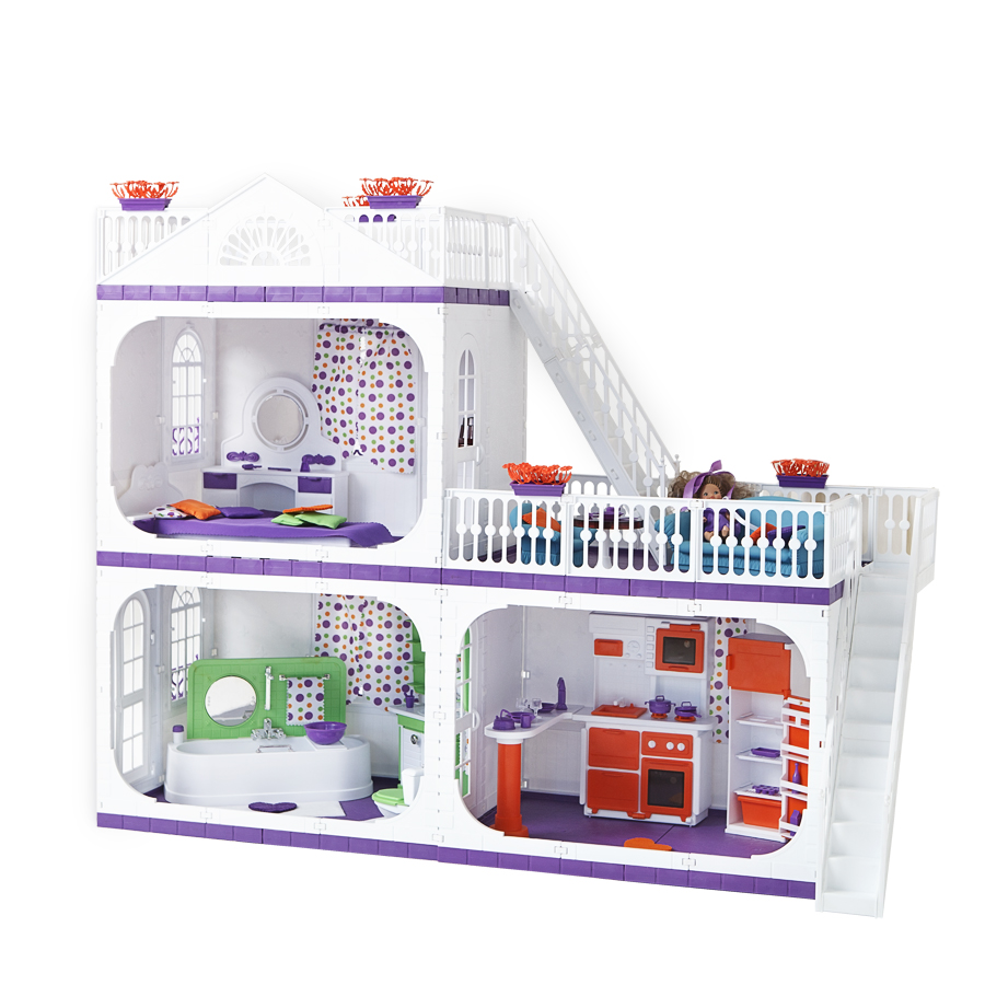 Дом для кукол Коттедж Конфетти Огонек - фото 1