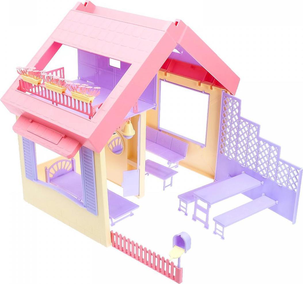 Дом для кукол Маленькая принцесса в чем. складной Огонек - фото 1