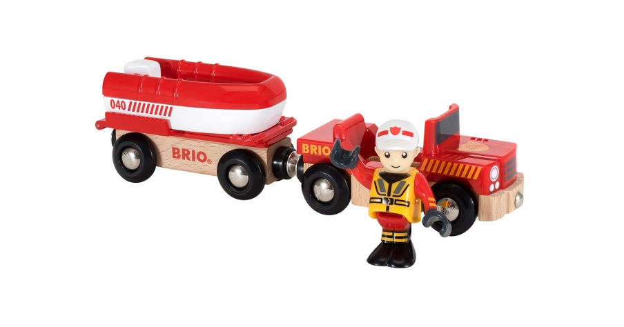Машина с прицепом BRIO - миниатюра 2