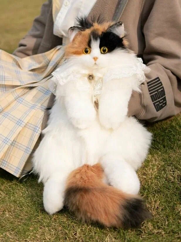 Мягкая игрушка Рюкзак Кошка рыжая Chongker - фото 1