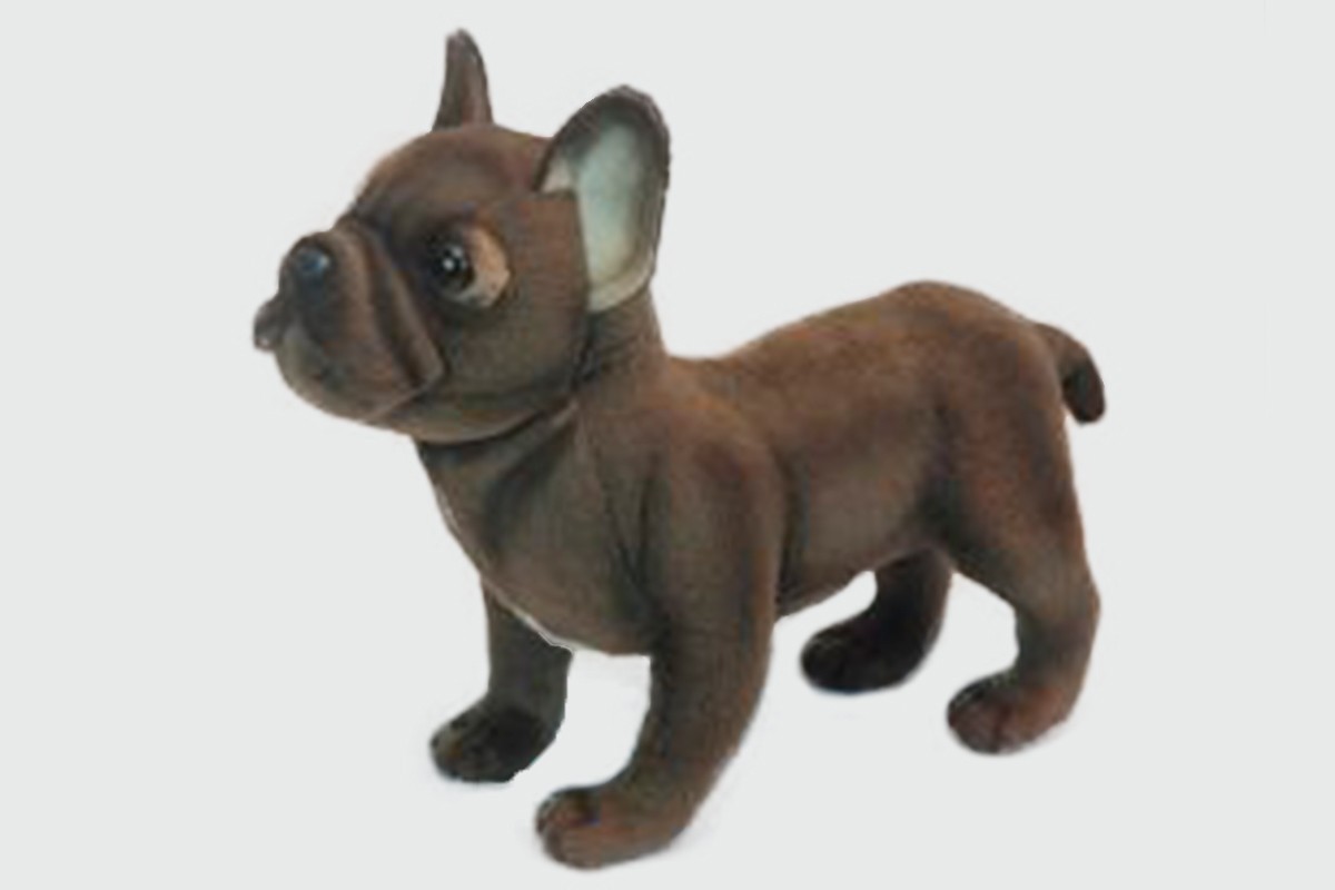 Мягкая игрушка Hansa Французский бульдог, стоящий 26см - фото 1