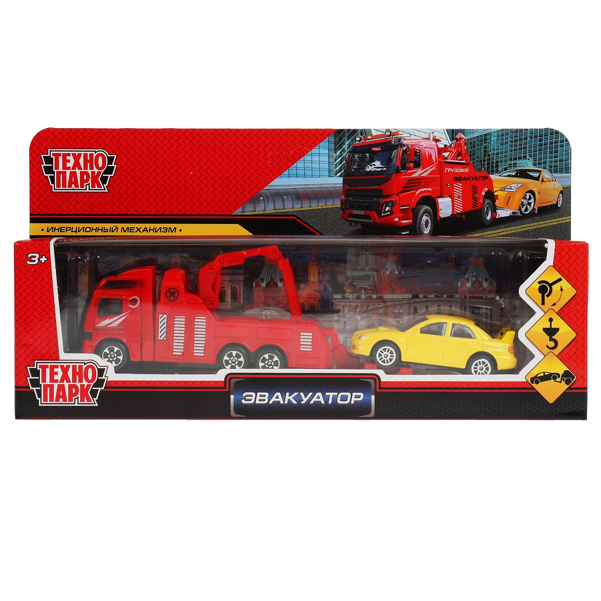 Машина металлическая ТЕХНОПАРК Эвакуатор - миниатюра 2