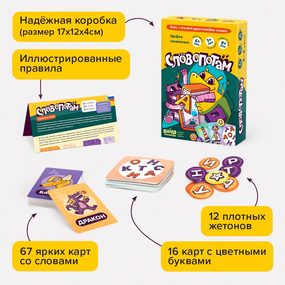 Настольная игра Словопотам Банда Умников - миниатюра 7