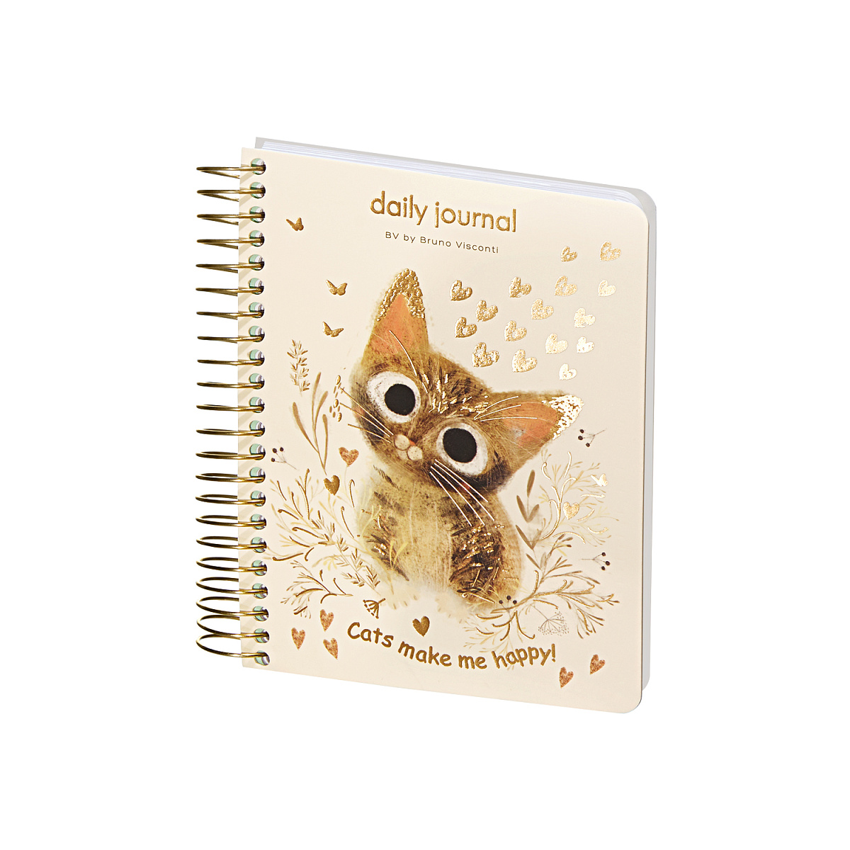 Ежедневник А6 136л недат. Милый котик Bruno Visconti - фото 1