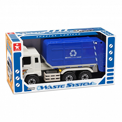 Машина мусоровоз синий Дасунг - фото 1
