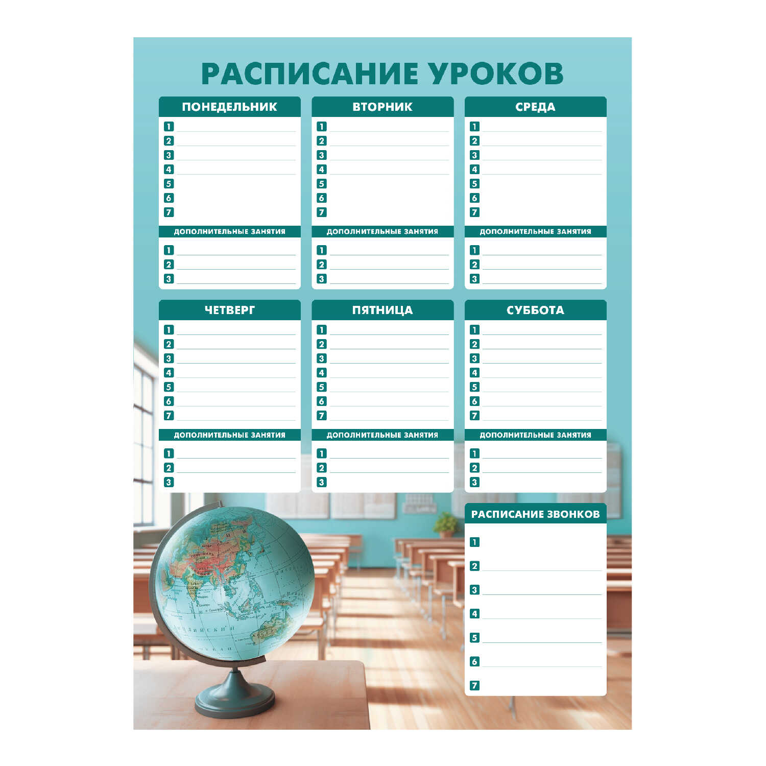 Расписание уроков А3 Место знаний Феникс - фото 1