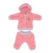 Одежда для кукол 19см Костюм Спорт велюр розов. А01 С01 - фото 1