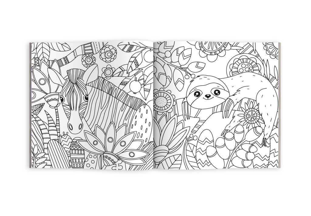 Раскраска антистресс Удивительные животные - фото 1