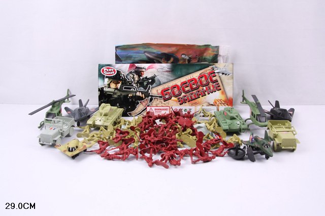 Солдатики с военной техникой 60 предметов - фото 1