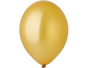 Набор шаров однотон. 50шт. Металлик Экстра Золото 30см. - фото 1