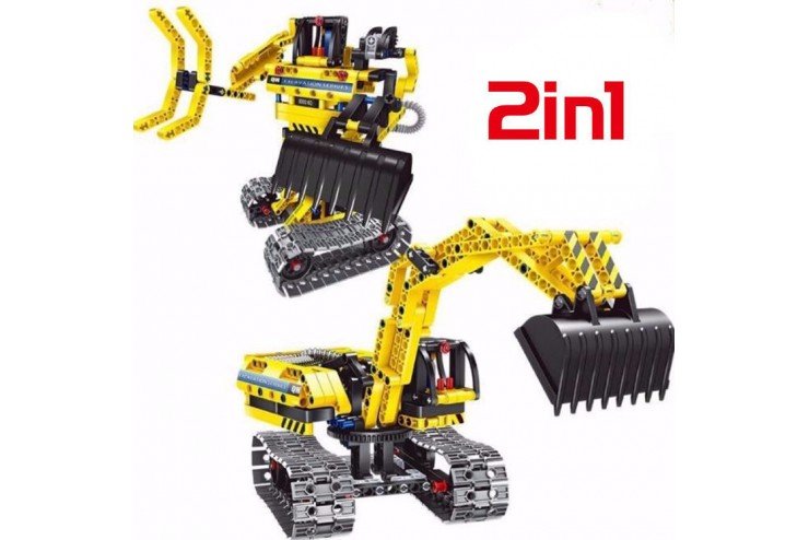 Констр. QIHUI Экскаватор и робот 342дет. - фото 1