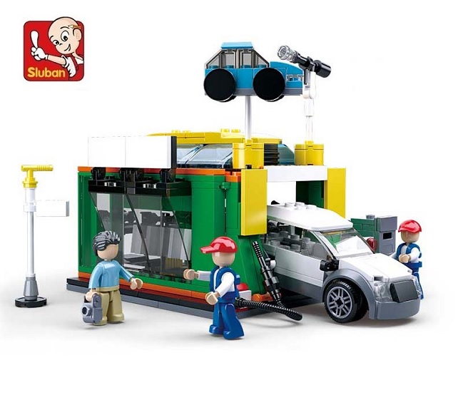 Конструктор СЛУБАН Автомойка 323 дет. 0912268/М38-В0759D - миниатюра 2