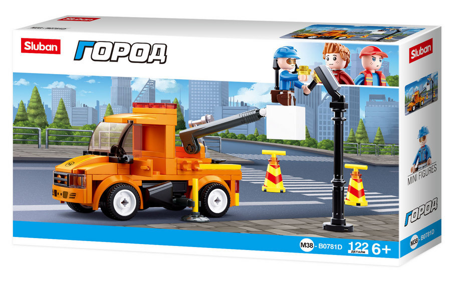 Конструктор СЛУБАН Электросети 122 дет. - фото 1