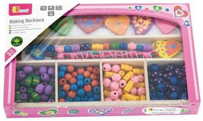 Бусы - сердца деревянные в ящике VIGA - фото 1