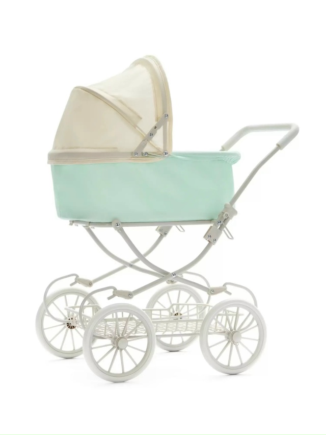 Коляска - люлька для кукол беж. - фото 1