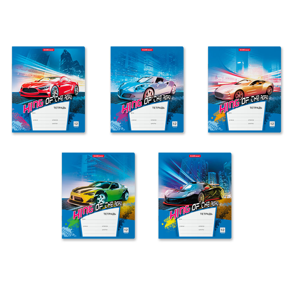 Тетрадь 12л. клетка Автосияние ЕК - фото 1