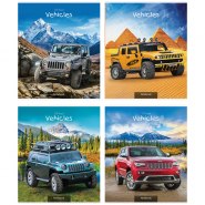 Тетрадь 48л. клетка Внедорожники - фото 1