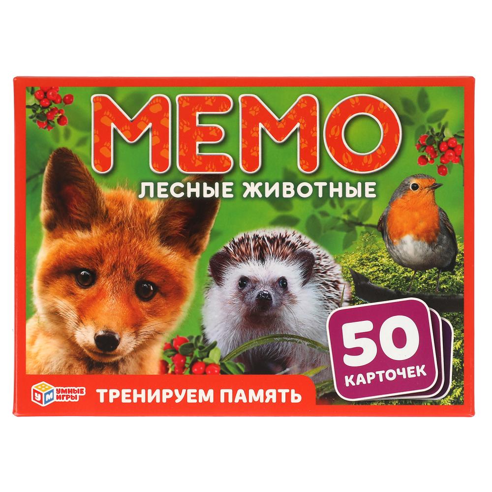 Настольная игра Мемо Лесные животные - фото 1