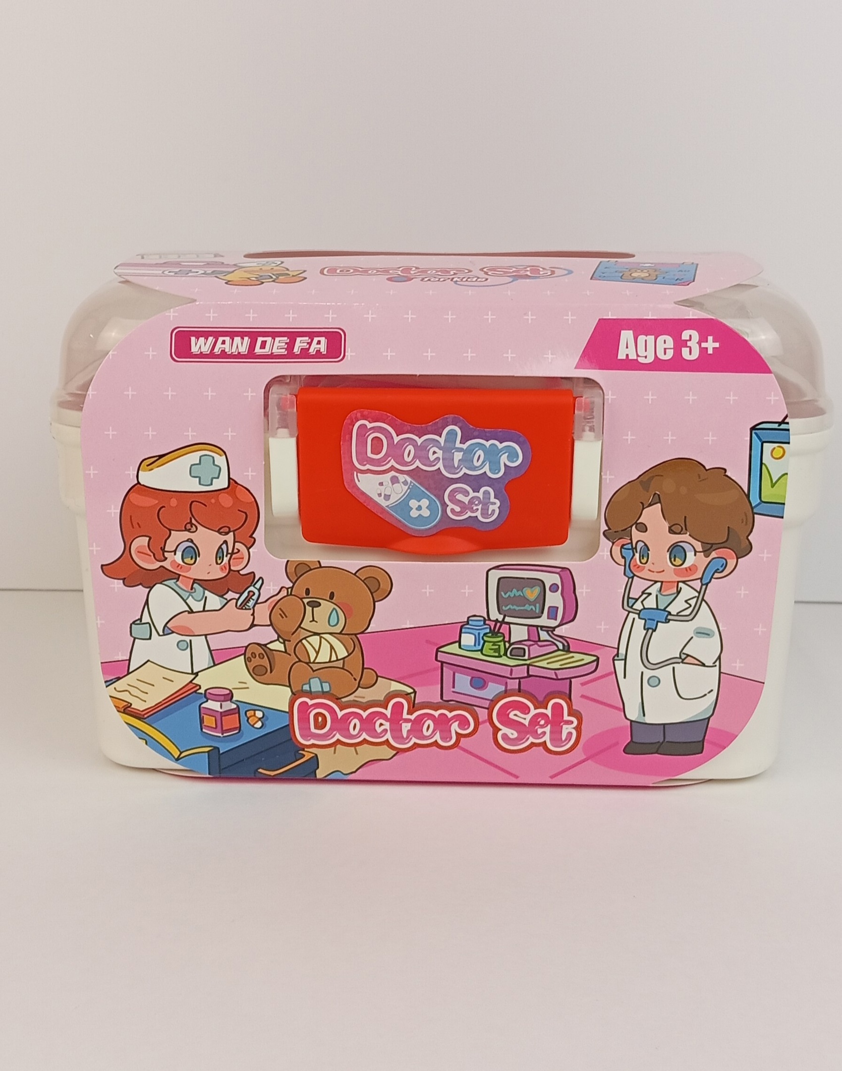 Набор доктора в чемодане с телефоном 32 предм. роз. - фото 1