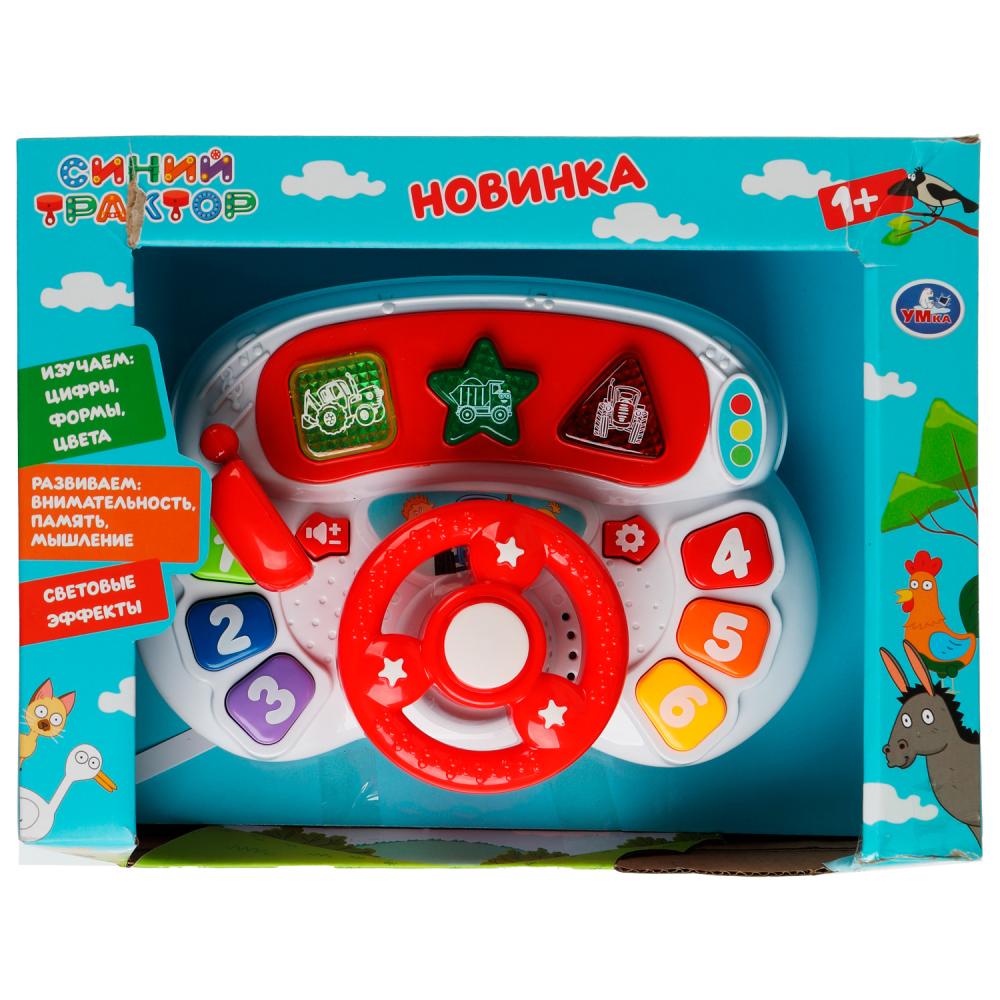 Руль музыкальный Синий трактор Умка - миниатюра 2
