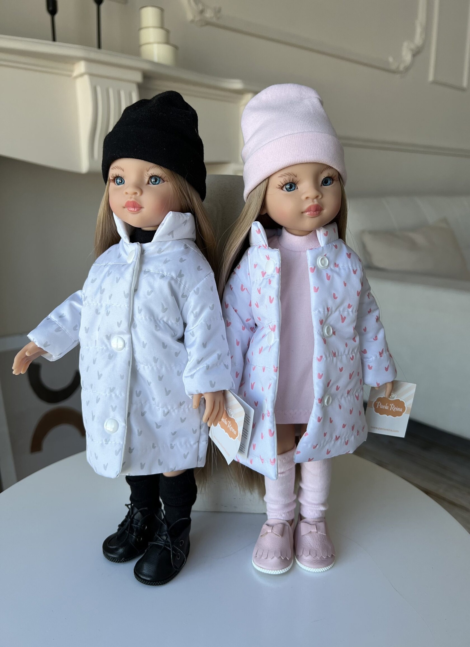 Одежда для кукол 32-34см Куртка Розовое сердечко PAOLA REINA ОDS - фото 1