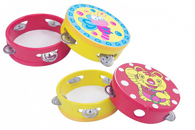 Бубен деревянный с принтом - фото 1