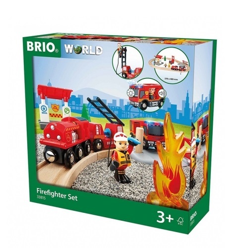 Железная дорога Пожарная станция 18эл. BRIO - фото 1