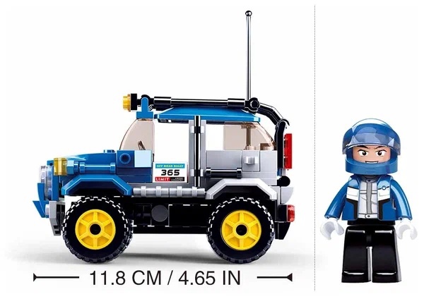 Конструктор СЛУБАН Автоклуб. Внедорожник 146дет. М38-В0663C - миниатюра 3