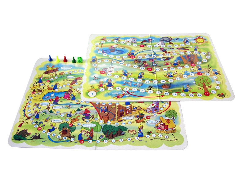 Настольная игра Ходилка 2в1 Гуси - лебеди Баба - Яга ДК - фото 1