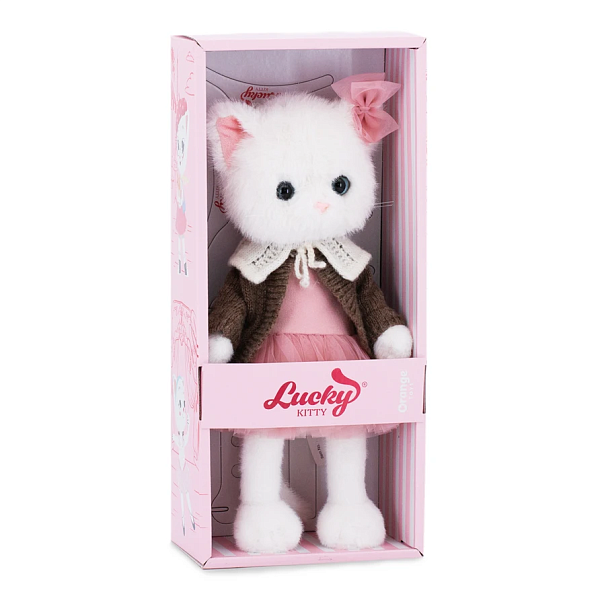 Мягкая игрушка Кошечка Lucky Уютный вечер - фото 1